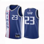 Camiseta Sacramento Kings Keon Ellis #23 Ciudad 2023-24 Azul