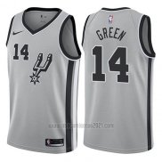Camiseta San Antonio Spurs Danny Green #14 Statement 2017-18 Gris