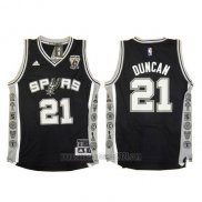 Camiseta San Antonio Spurs Tim Duncan #21 Negro