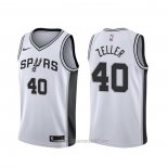 Camiseta San Antonio Spurs Tyler Zeller #40 Association Blanco