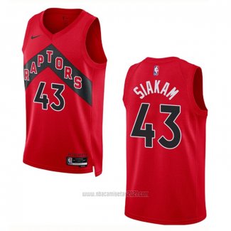 Camiseta Toronto Raptors Pascal Siakam #43 Icon 2022-23 Rojo