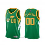 Camiseta Utah Jazz Donovan Jordan Clarkson #00 Earned 2020-21 Verde