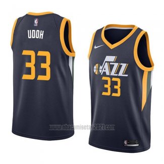 Camiseta Utah Jazz Ekpe Udoh #33 Icon 2018 Azul