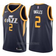 Camiseta Utah Jazz Joe Ingles #2 Icon 2017-18 Azul