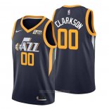 Camiseta Utah Jazz Jordan Clarkson #00 Icon Azul