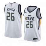 Camiseta Utah Jazz Kyle Korver #26 Association 2018 Blanco