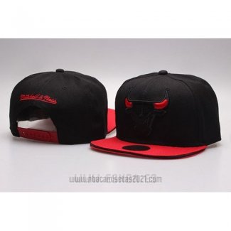 Gorra Chicago Bulls Snapback Rojo Negro