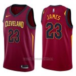 Nike Camiseta Cleveland Cavaliers LeBron James #23 2017-18 Rojo