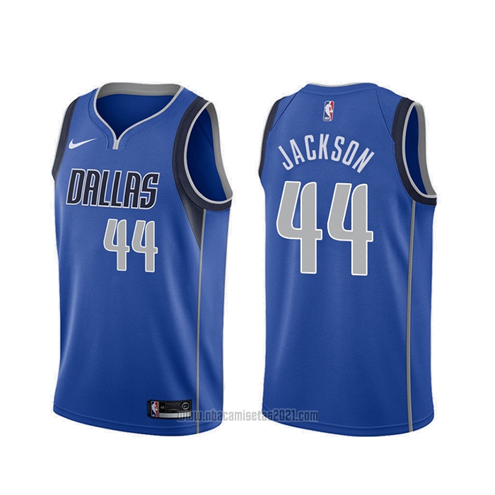 Camiseta Dallas Mavericks Justin Jackson #44 Icon Azul Baratas