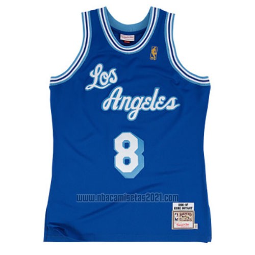Camiseta Los Angeles Lakers Kobe Bryant #8 Retro Azul Baratas