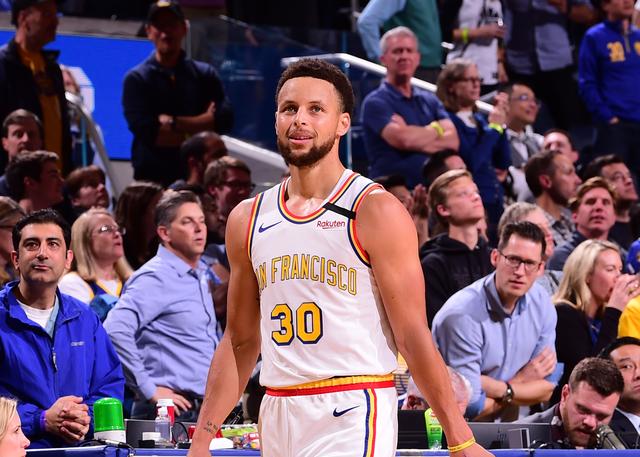 Camiseta Golden State Warriors Stephen Curry #30 Classic 2019-20 Blanco