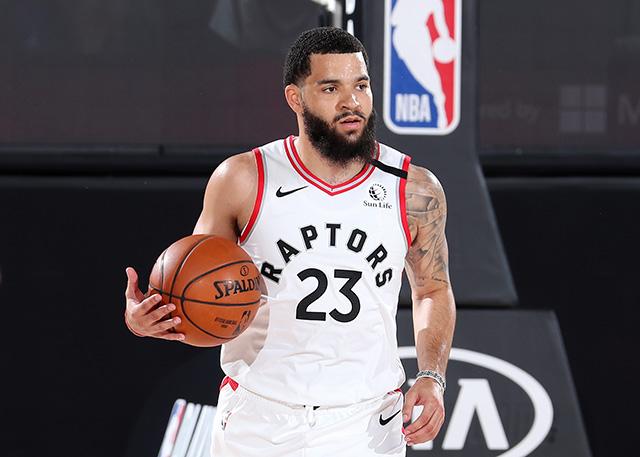 Camiseta Toronto Raptors Fred Vanvleet #23 Association 2017-18 Blanco