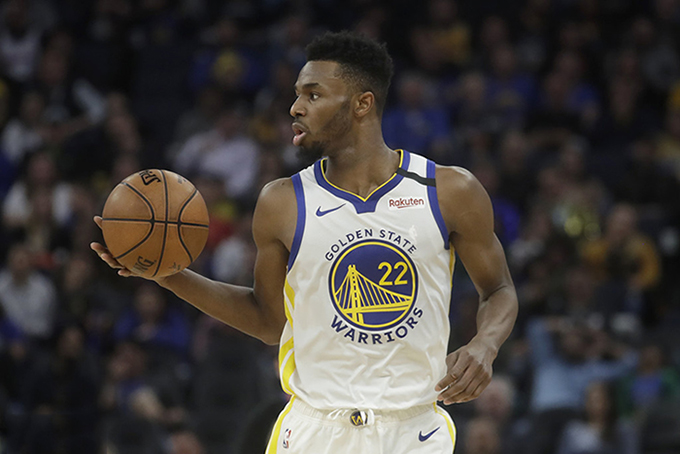 Camiseta Golden State Warriors Andrew Wiggins #22 Association 2019-20 Blanco